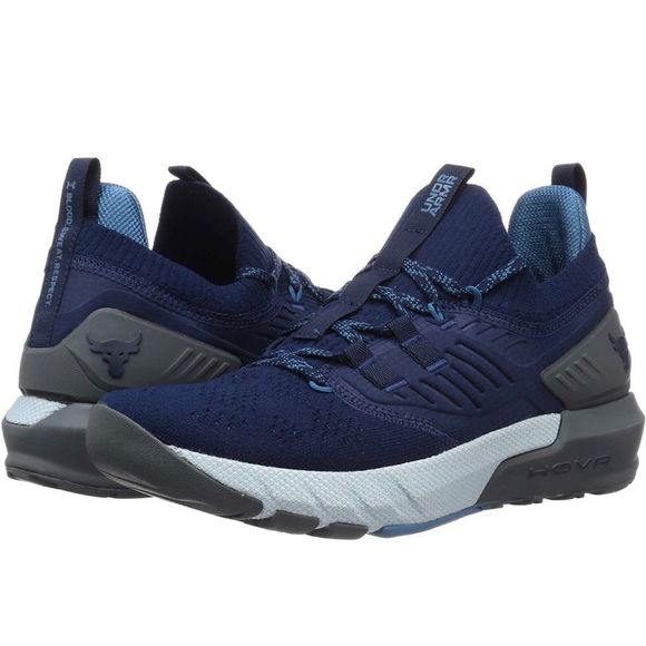 NWT Under Armour Men's Project Rock 3 Training Shoe in Navy/Grey Size 13 - Picture 6 of 9